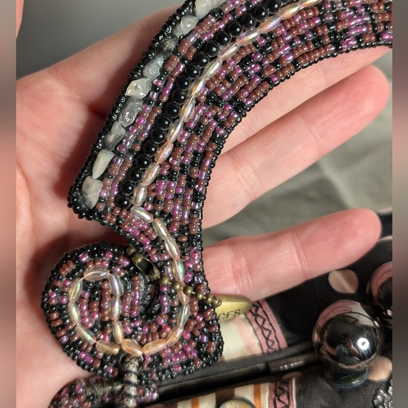 Mary Frances hand bag beads fabric - Picture 14 of 17